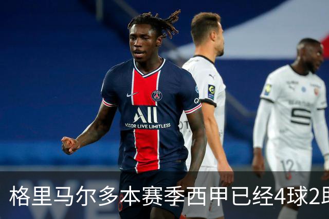 格里马尔多本赛季西甲已经4球2助，参与进球数后卫最多